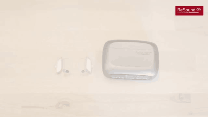 Place Hearingaid in Premium Charger